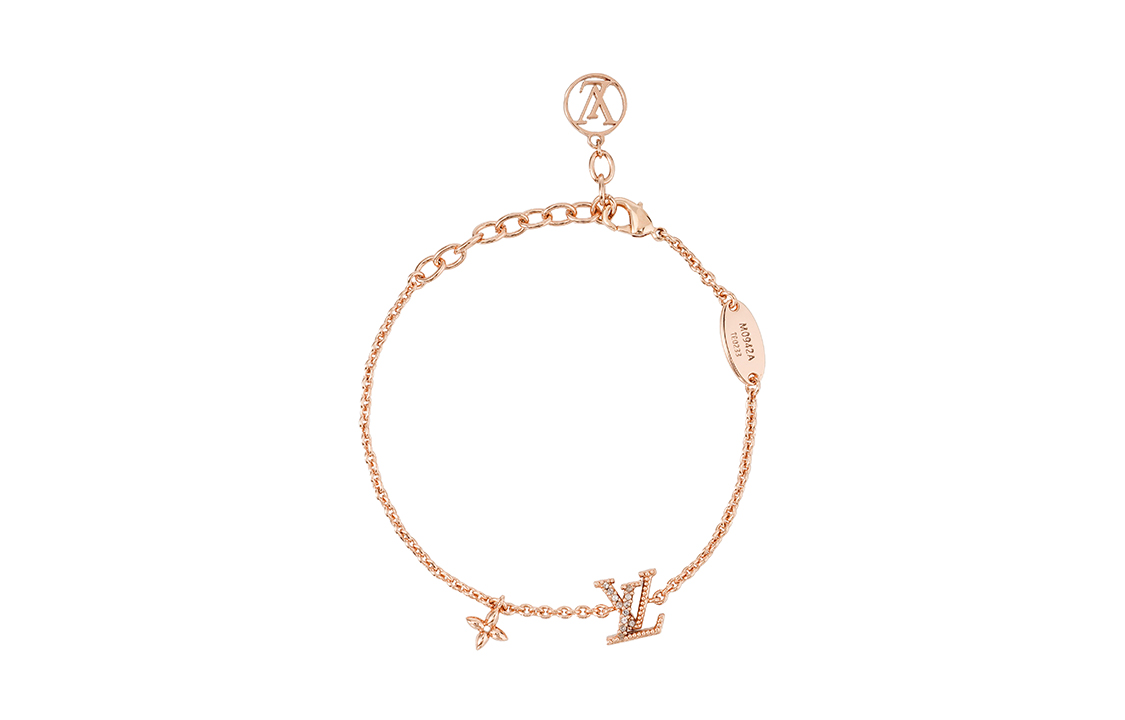 (Women) LOUIS VUITTON Floral Monogram Metal Bracelet Women - Rose Gold. M0942A 圖 2