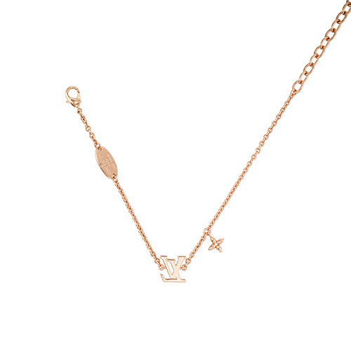 (Women) LOUIS VUITTON Floral Monogram Metal Bracelet Women - Rose Gold. M0942A 圖 4