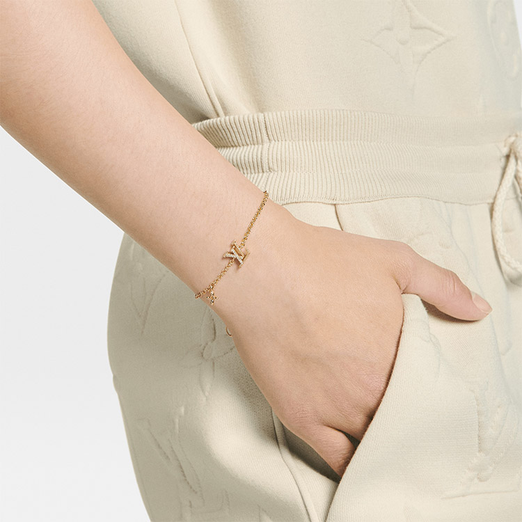 (Women) LOUIS VUITTON Floral Monogram Metal Bracelet Women - Rose Gold. M0942A 圖 6