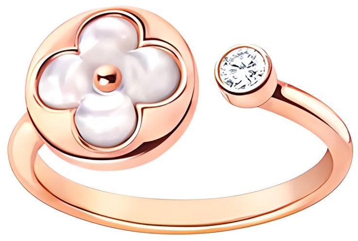 women-louis-vuitton-floral-mother-of-pearl-diamond-ring-for-women-in-rose-gold-q9-l68-a