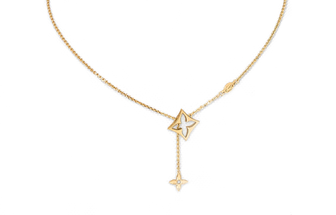 (Women) Louis Vuitton Floral Pattern Gold Necklace for Women - Gold Color. M01234 圖 4