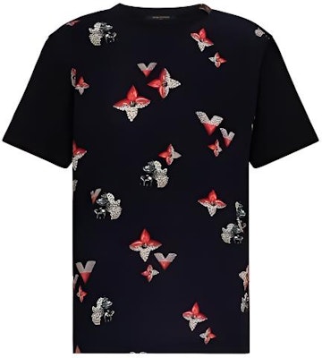 (W) Louis Vuitton Kaos Slim Fit Motif Bunga Wanita Hitam Casual 1A88S5 Buy (W) Louis Vuitton Kaos Slim Fit Motif Bunga Wanita Hitam Casual 1A88S5