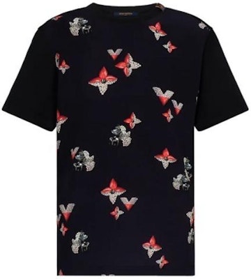 (W) Camiseta Negra Mujer Slim Fit Cuello Redondo Estampado Floral Louis Vuitton 1A88S5 Order (W) Camiseta Negra Mujer Slim Fit Cuello Redondo Estampado Floral Louis Vuitton 1A88S5
