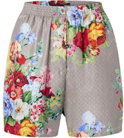 (Women) LOUIS VUITTON Floral Print Pajama-Style Elastic Waist Shorts Women. 1AALV0 (Women) LOUIS VUITTON Floral Print Pajama-Style Elastic Waist Shorts Women. 1AALV0