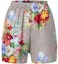 Buy (W) 루이비통 플로럴 프린트 파자마 스타일 여성 엘라스틱 웨이스트 쇼츠. 1AALV0