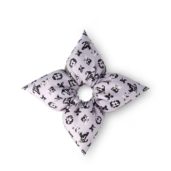 Lookbook (W) ルイ・ヴィトン フローラルシルクスクランチー 女性用 パープル M96865