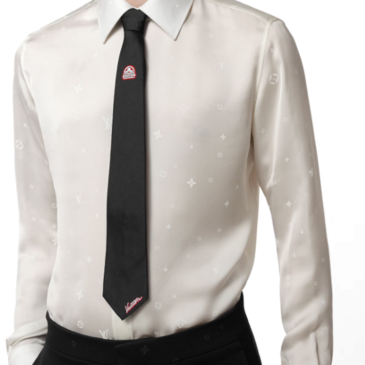 (Women) Louis Vuitton Flower Series  Black Tie - Elegant and Stylish Accessory M78471 圖 3