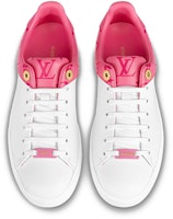 (W) Louis Vuitton Front Row Sneakers 'Putih dengan Monogram Pink' 1AB1VK Lookbook (W) Louis Vuitton Front Row Sneakers 'Putih dengan Monogram Pink' 1AB1VK