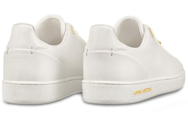 (W) LV Frontrow Cowhide Cat Illustration Sneakers White 圖 4