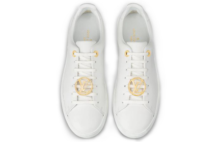 Beli (Women) Louis Vuitton LV Frontrow Sports Shoes 'White Yellow