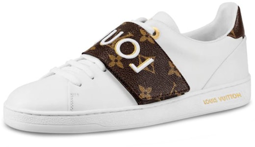 (W) Louis Vuitton Frontrow Sneakers Kulit Anak Sapi Putih/Cokelat 1A4VSU Buy (W) Louis Vuitton Frontrow Sneakers Kulit Anak Sapi Putih/Cokelat 1A4VSU