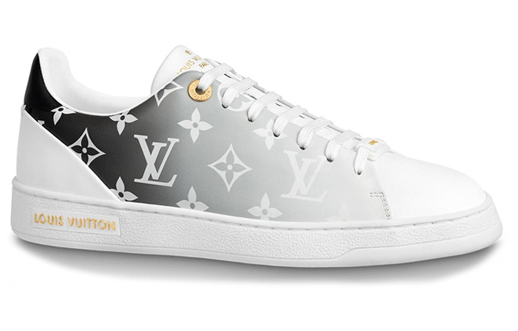 (W) LV Frontrow Calfskin Sneakers Black 圖 2