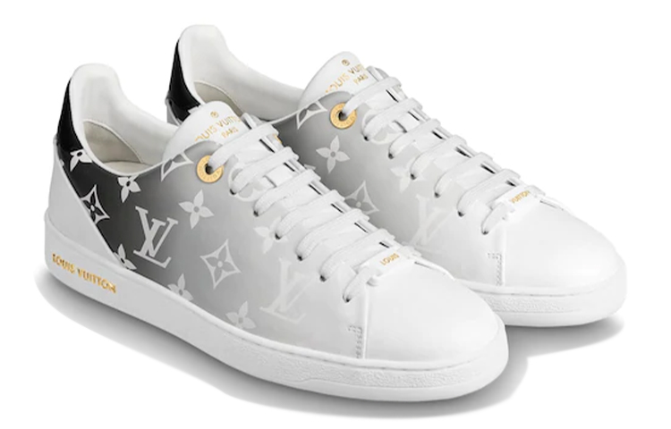 (W) LV Frontrow Calfskin Sneakers Black 圖 3