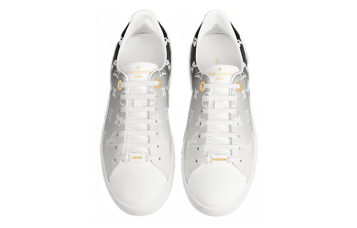 (W) LV Frontrow Calfskin Sneakers Black 圖 4