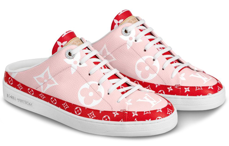 Order (W) Louis Vuitton Frontrow Mule 'Pink' Sepatu Wanita 1A58E0