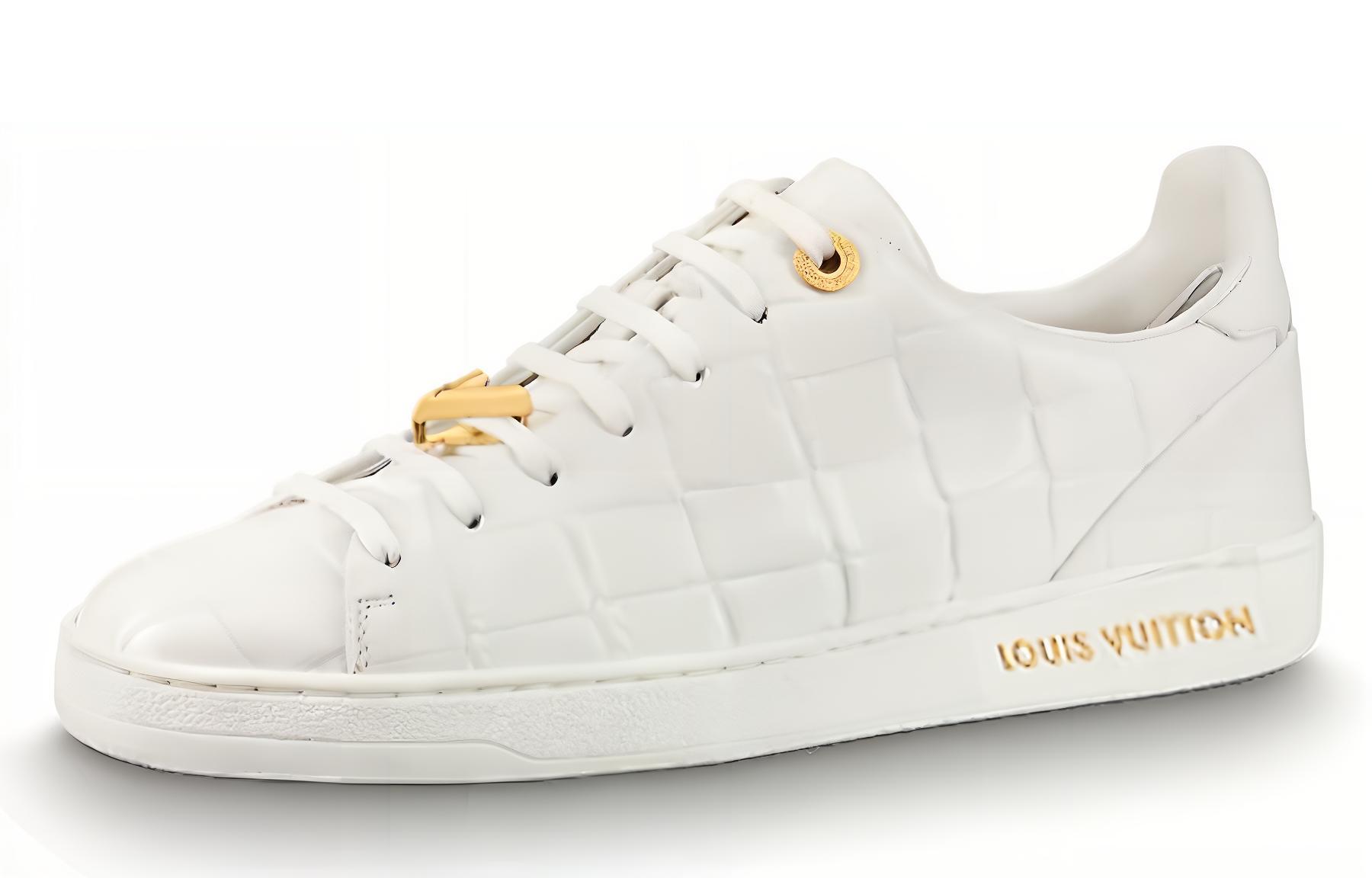 (Women) Louis Vuitton Frontrow Sneakers 'All White' 1A4VP
