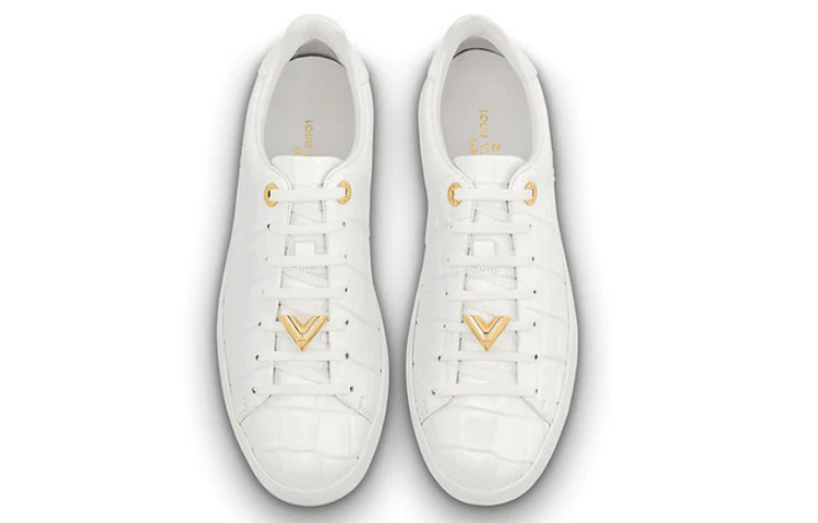 (W) LV Frontrow Sneakers 'All White' 圖 4