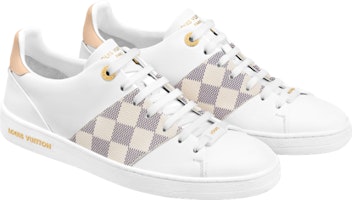 (W) Louis Vuitton Frontrow Sneakers 'Putih dengan Motif Kotak-Kotak Abu-Abu Beige' 1AAWEV Lookbook (W) Louis Vuitton Frontrow Sneakers 'Putih dengan Motif Kotak-Kotak Abu-Abu Beige' 1AAWEV