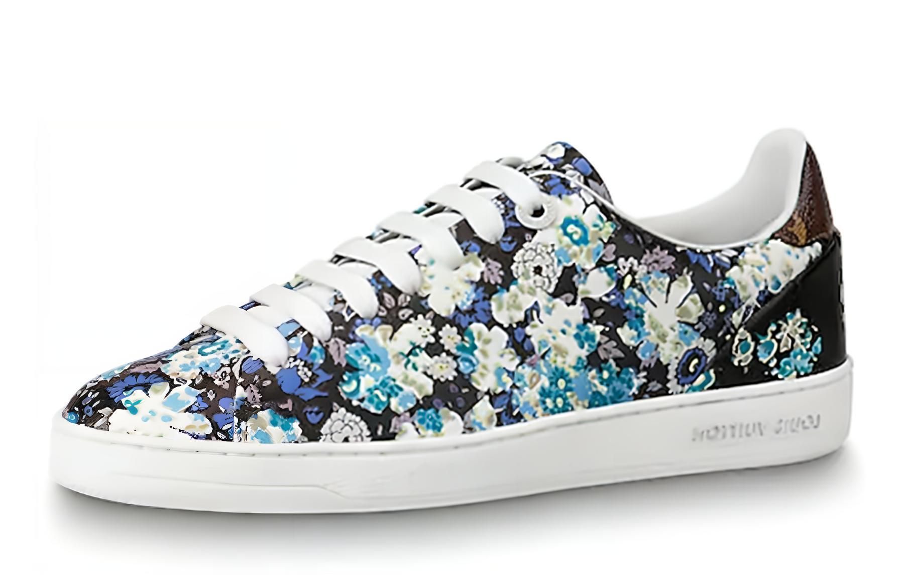 (Women) Louis Vuitton Frontrow Sneakers Multicolor 'Blue Black' 1A5N7