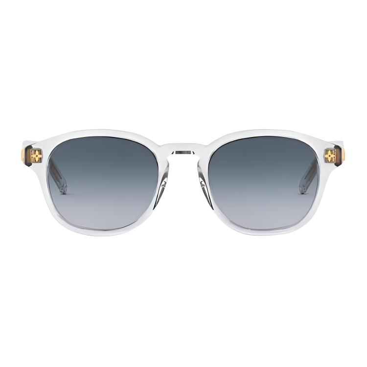 (Women) LOUIS VUITTON Full Frame Acetate Square Sunglasses Gold for Women. Z3042E