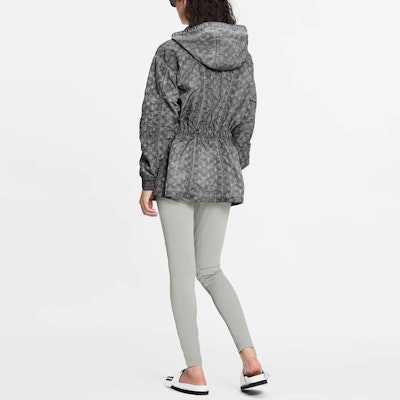 (Women) LOUIS VUITTON FW21 Allover Logo Hoodie Jacket Black. 1A914U Shop (Women) LOUIS VUITTON FW21 Allover Logo Hoodie Jacket Black. 1A914U