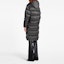 Shop (Women) LOUIS VUITTON FW21 Black Checkered Long Hooded Down Jacket 1A5IBT
