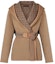 Buy (Women) LOUIS VUITTON FW21 Classic Wrap Hooded Coat Pink Brown 1A91SG