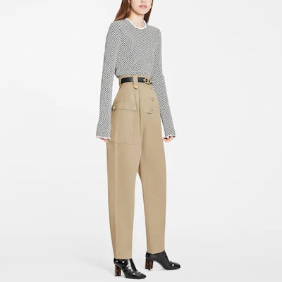 (W) ルイヴィトン FW21 ハイウエスト サファリパンツ ブラウン. 1A9N4T Shop (W) ルイヴィトン FW21 ハイウエスト サファリパンツ ブラウン. 1A9N4T