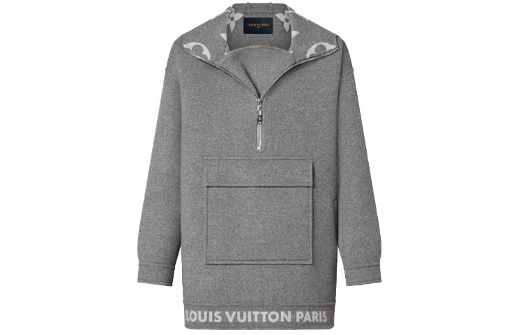 Order (Women) LOUIS VUITTON FW21 Monogram Pattern Hoodie Coat Women’s Grey. 1A91AU