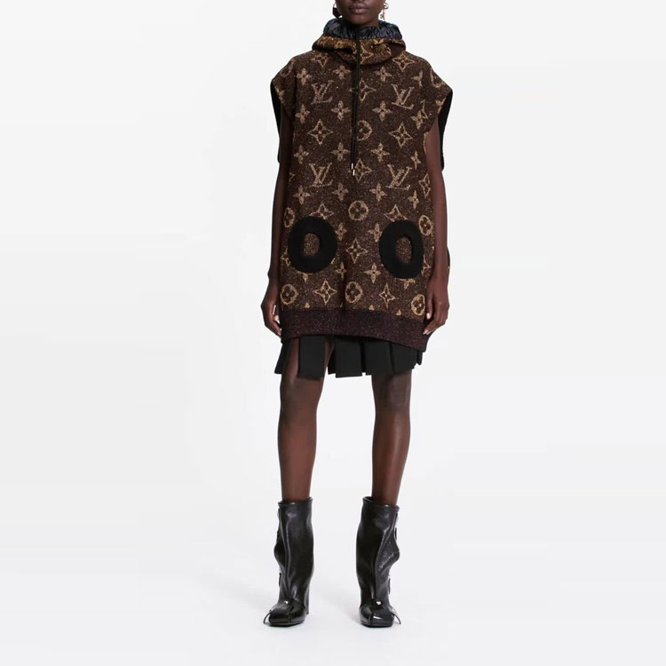 Shop (W) LOUIS VUITTON FW21 Chaleco Sin Mangas Monogram Marrón Mujer 1A9EJQ