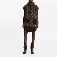 Shop (Women) LOUIS VUITTON FW21 Monogram Sleeveless Pullover Sweatshirt Brown Women 1A9EJQ