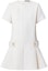 Order (W) 루이비통 FW21 화이트 A라인 반소매 드레스 1A9O5C