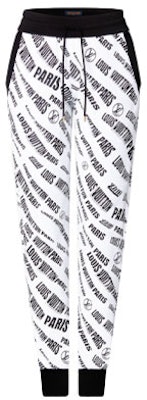 (W) LOUIS VUITTON FW21 Celana Jogger Putih Monogram Jacquard. 1A9BNA Order (W) LOUIS VUITTON FW21 Celana Jogger Putih Monogram Jacquard. 1A9BNA