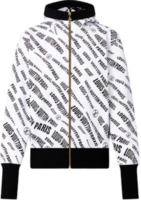 (W) 路易威登 FW21 白色满版老花提花拉链连帽衫. 1A9BN3 Buy (W) 路易威登 FW21 白色满版老花提花拉链连帽衫. 1A9BN3