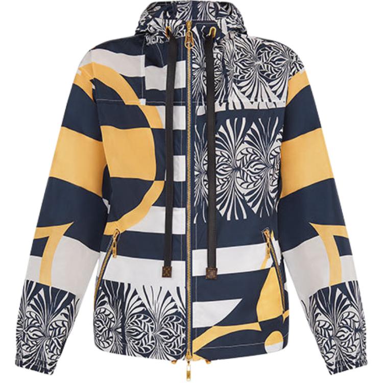 (Women) Louis Vuitton FW21 Zip-Up Hooded Jacket Navy Blue 1A7SLL