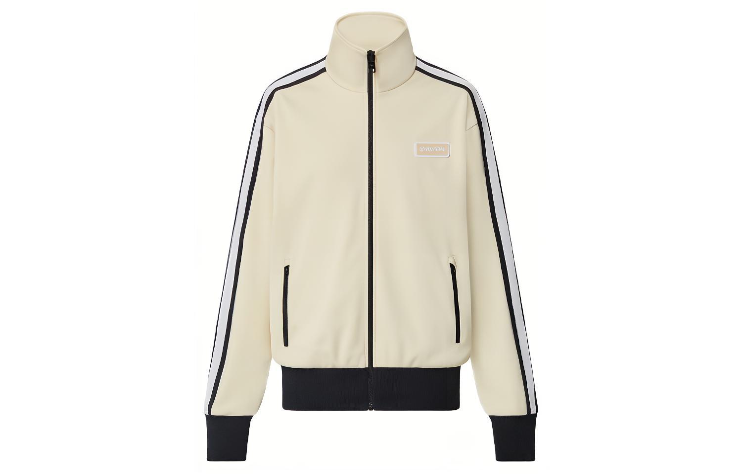 (Women) LOUIS VUITTON FW21 Zip-Up Striped Track Jacket Off-White. 1A9LT8