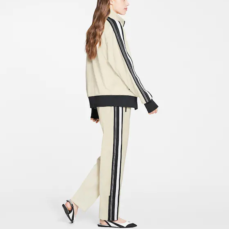 (Women) LOUIS VUITTON FW21 Zip-Up Striped Track Jacket Off-White. 1A9LT8 圖 4