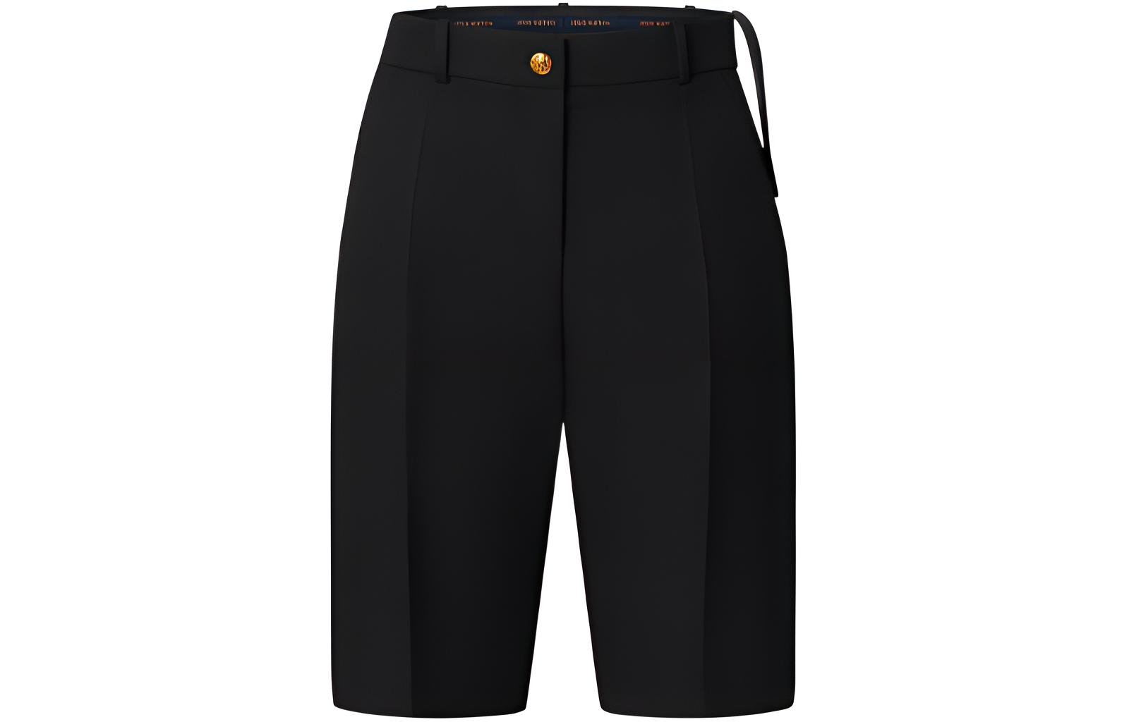 (Women) LOUIS VUITTON FW22  Black Casual Loose Fit Shorts. 1AAAX0