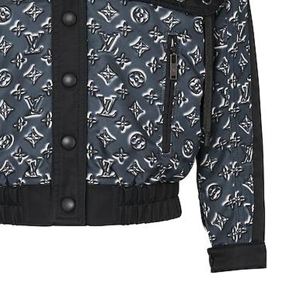 (Women) Louis Vuitton FW22  Black Logo Patchwork Long-Sleeve Jacket. 1A63H4 圖 5
