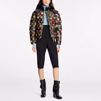 Purchase (Women) LOUIS VUITTON FW22 Logo Print Puffer Jacket Brown 1A9AIQ