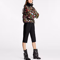 Details for (Women) LOUIS VUITTON FW22 Logo Print Puffer Jacket Brown 1A9AIQ