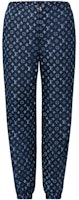(Women) LOUIS VUITTON FW22 Navy Logo Knit Joggers with Elastic Waist. 1AAABU (Women) LOUIS VUITTON FW22 Navy Logo Knit Joggers with Elastic Waist. 1AAABU