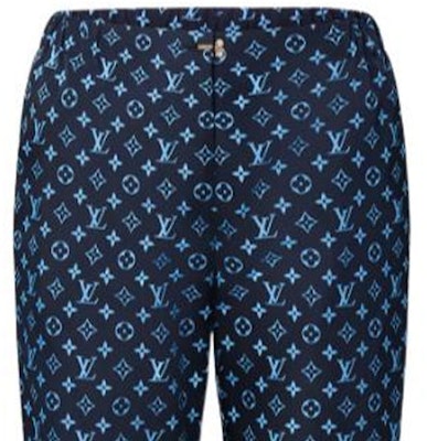 (W) 路易威登 FW22 海軍藍Logo針織運動褲 彈性腰設計 1AAABU Purchase (W) 路易威登 FW22 海軍藍Logo針織運動褲 彈性腰設計 1AAABU