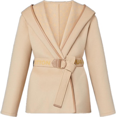 (Women) LOUIS VUITTON FW22 Yellow Hooded Long Sleeve Short Coat. 1AA8Q6 Order (Women) LOUIS VUITTON FW22 Yellow Hooded Long Sleeve Short Coat. 1AA8Q6