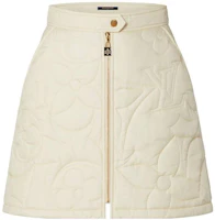 (Women) LOUIS VUITTON FW22 Beige Casual Mini Skirt with Zipper Detail Women. 1AAKEE (Women) LOUIS VUITTON FW22 Beige Casual Mini Skirt with Zipper Detail Women. 1AAKEE