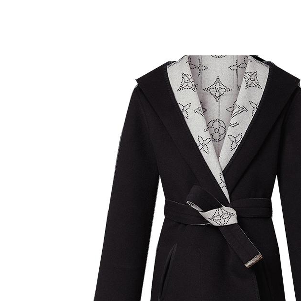 (Women) LOUIS VUITTON FW22 Flight Mode Reversible V-Neck Wrap Coat Women. 1AAK2U 圖 7