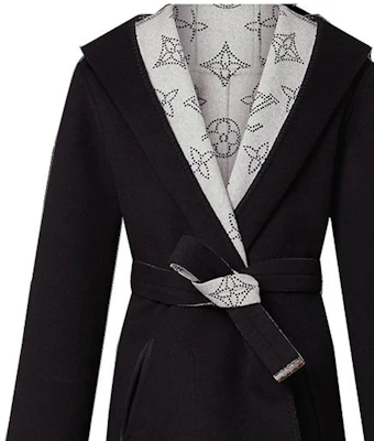 (W) ルイ・ヴィトン FW22 フライトモード リバーシブル Vネック ラップコート レディース 1AAK2U Sizing (W) ルイ・ヴィトン FW22 フライトモード リバーシブル Vネック ラップコート レディース 1AAK2U