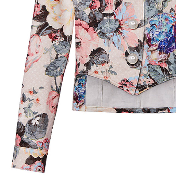 (Women) LOUIS VUITTON FW22 Floral Print Pink Long Sleeve Jacket for Women 1AAMA9 圖 7