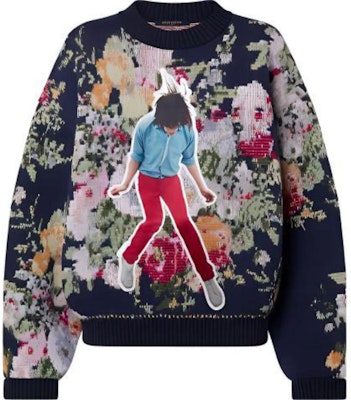 (W) 루이비통 FW22 플로랄 프린트 울 크루넥 스웨터 블루 1AAMCM Buy (W) 루이비통 FW22 플로랄 프린트 울 크루넥 스웨터 블루 1AAMCM