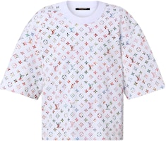 (Women) LOUIS VUITTON FW22 Logo Knit Ribbed 3/4 Sleeve Loose Sweater White 1AAMFQ (Women) LOUIS VUITTON FW22 Logo Knit Ribbed 3/4 Sleeve Loose Sweater White 1AAMFQ